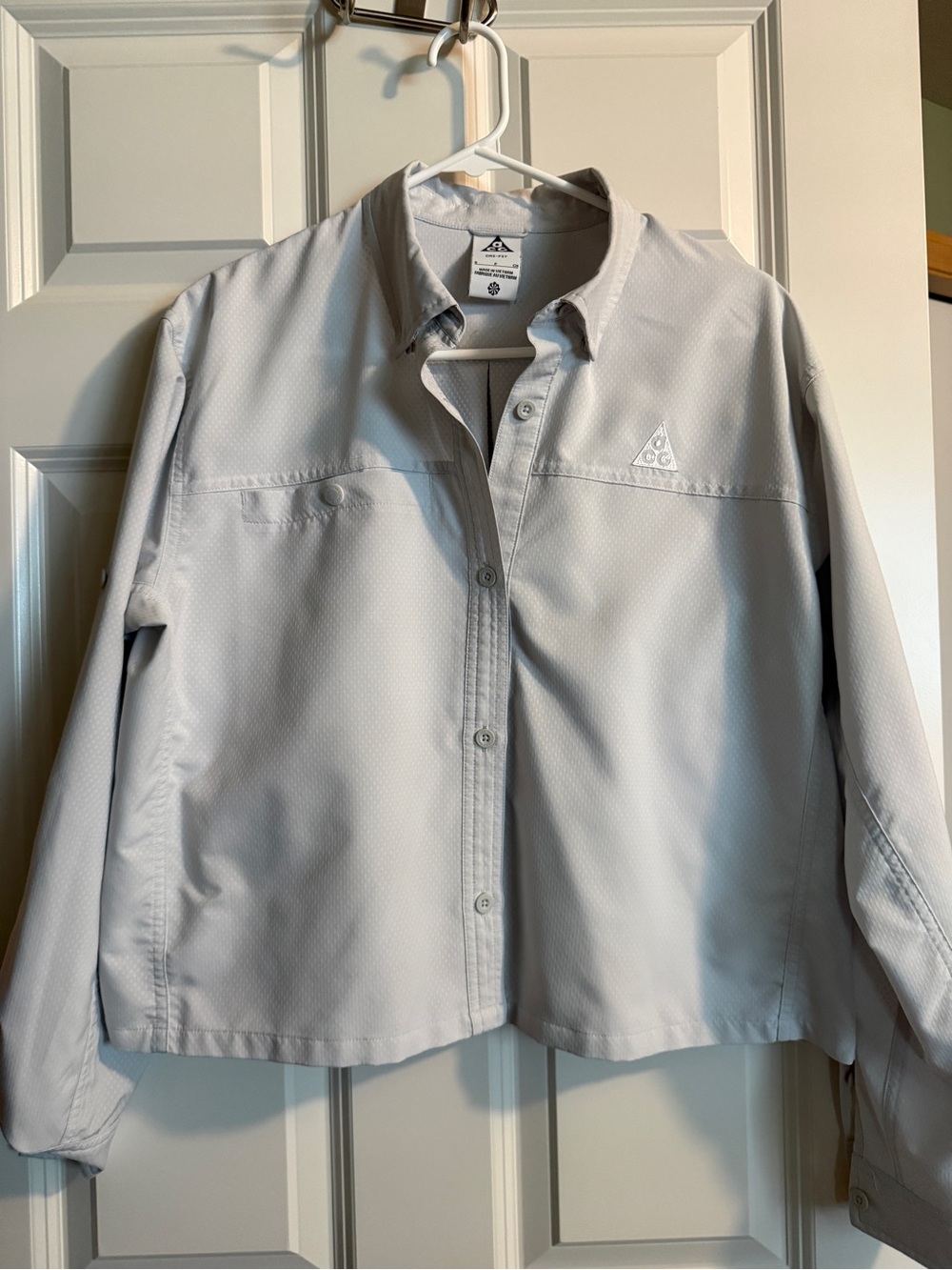 Nike ACG Light Gray Utility Button-Up Jacket